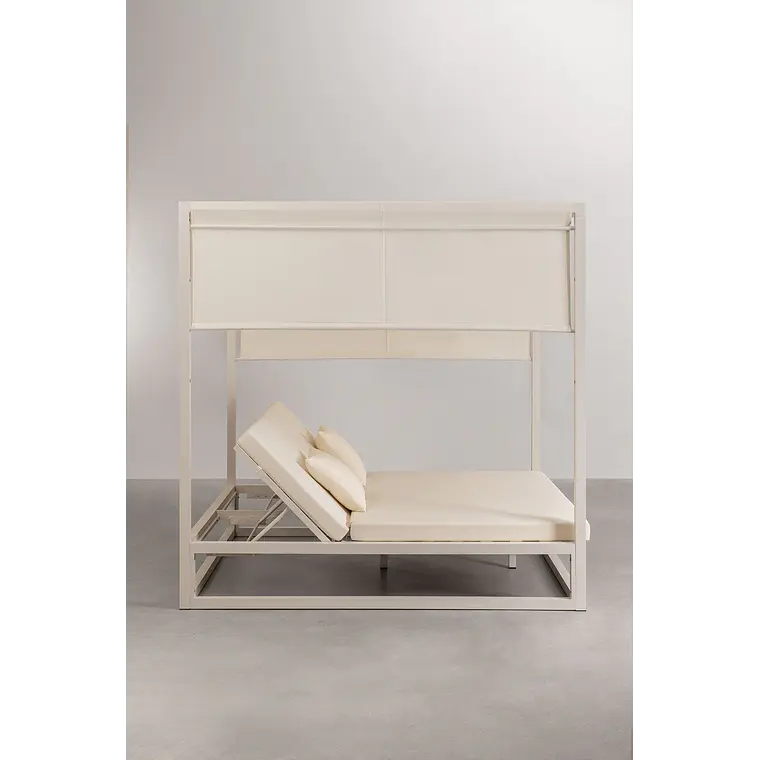 Cama balinesa reclinable en aluminio y tela Savia 6