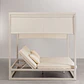 Cama balinesa reclinable en aluminio y tela Savia - Miniatura 6