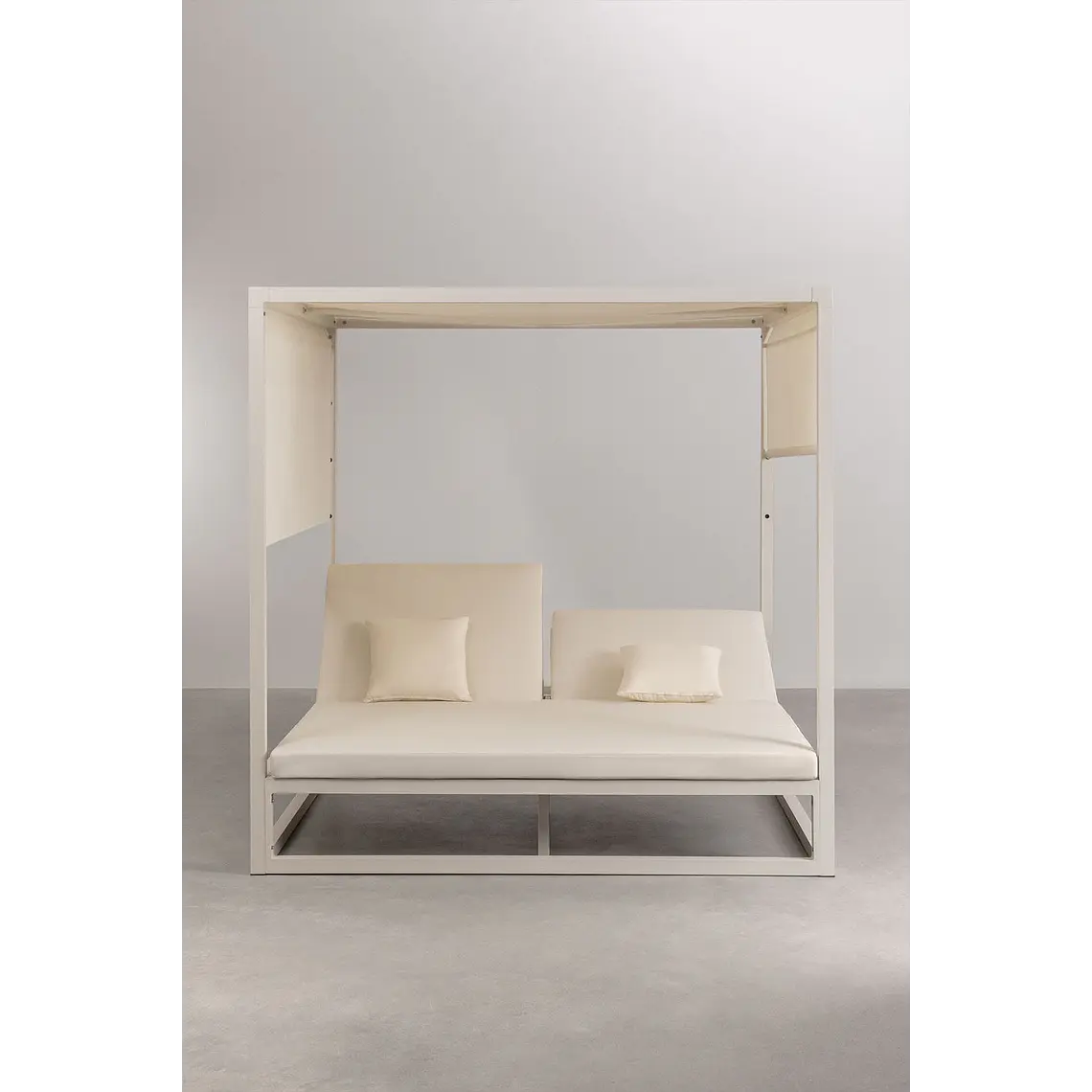 Cama balinesa reclinable en aluminio y tela Savia 7