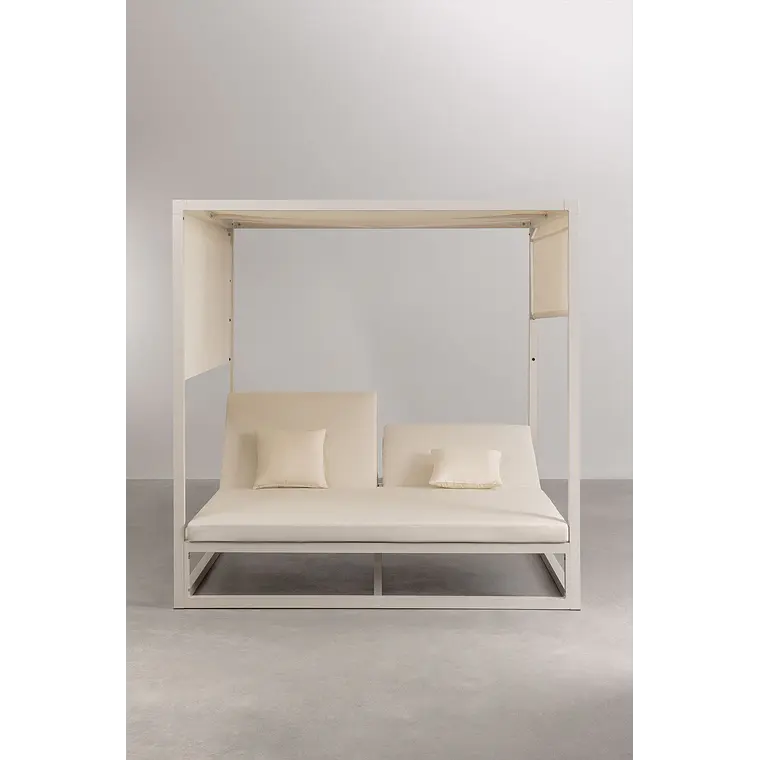 Cama balinesa reclinable en aluminio y tela Savia 7