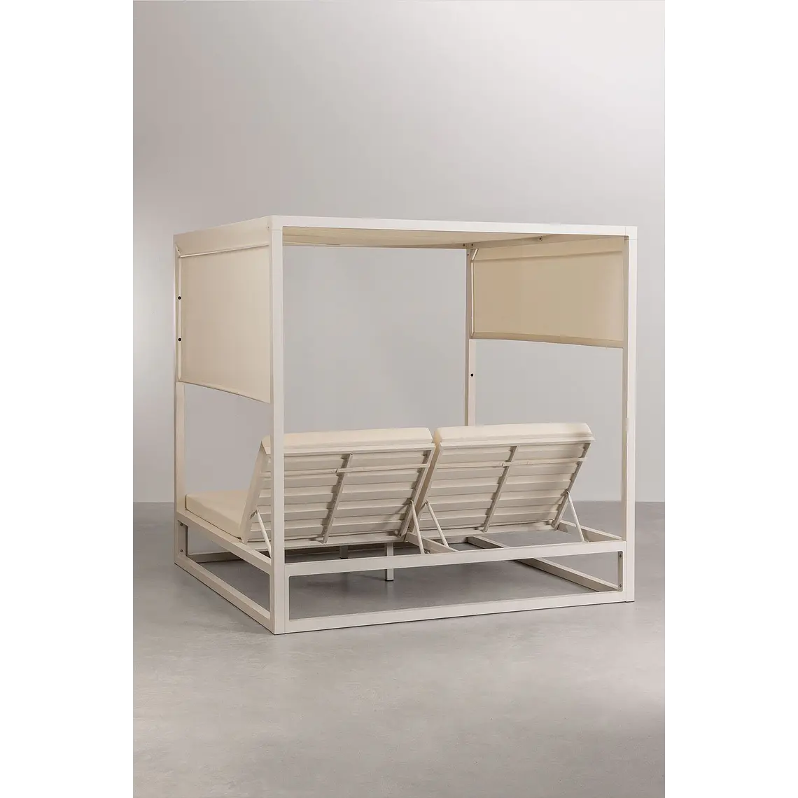 Cama balinesa reclinable en aluminio y tela Savia 8