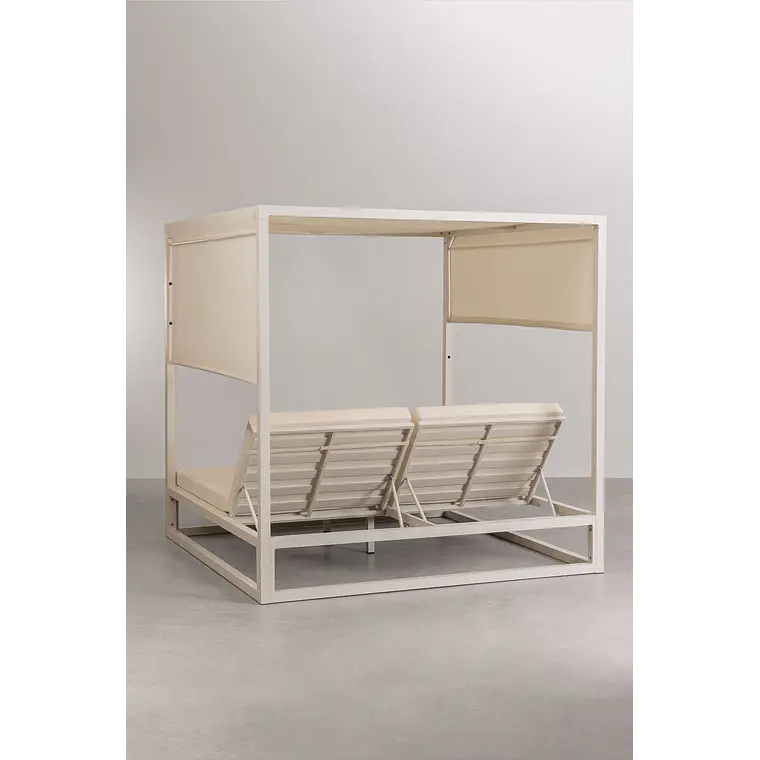 Cama balinesa reclinable en aluminio y tela Savia 8