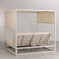 Cama balinesa reclinable en aluminio y tela Savia - Miniatura 8