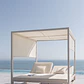 Cama balinesa reclinable en aluminio y tela Savia - Miniatura 13