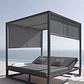 Cama balinesa reclinable en aluminio y tela Savia - Miniatura 14