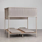 Cama balinesa reclinable en madera de acacia y acero Erenova - Miniatura 4