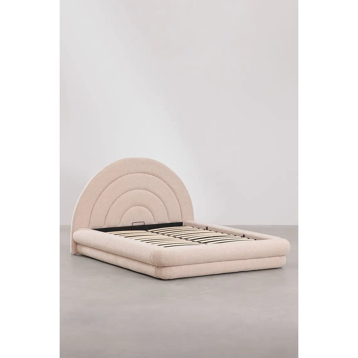 Cama Soria con canapé abatible en bouclé 4