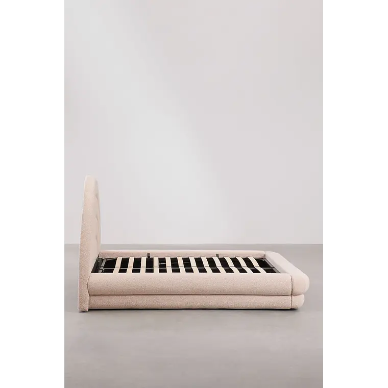 Cama Soria con canapé abatible en bouclé 6