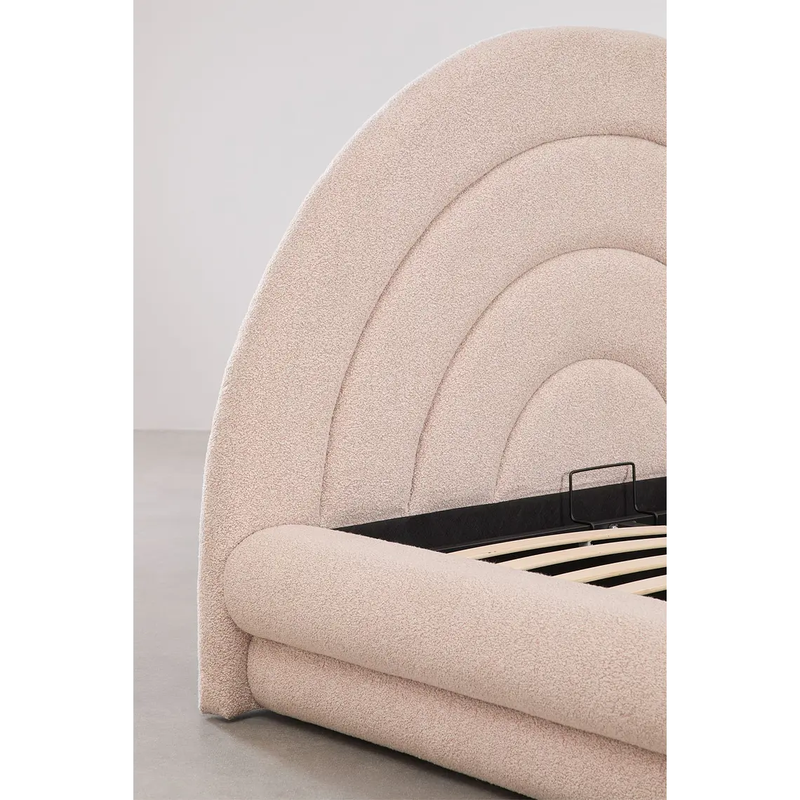 Cama Soria con canapé abatible en bouclé 7