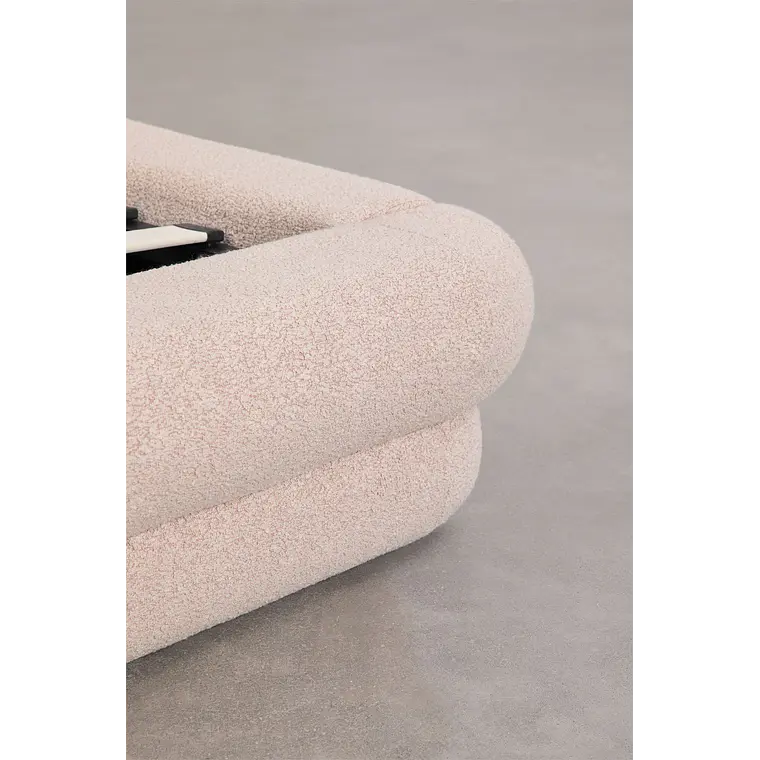 Cama Soria con canapé abatible en bouclé 8