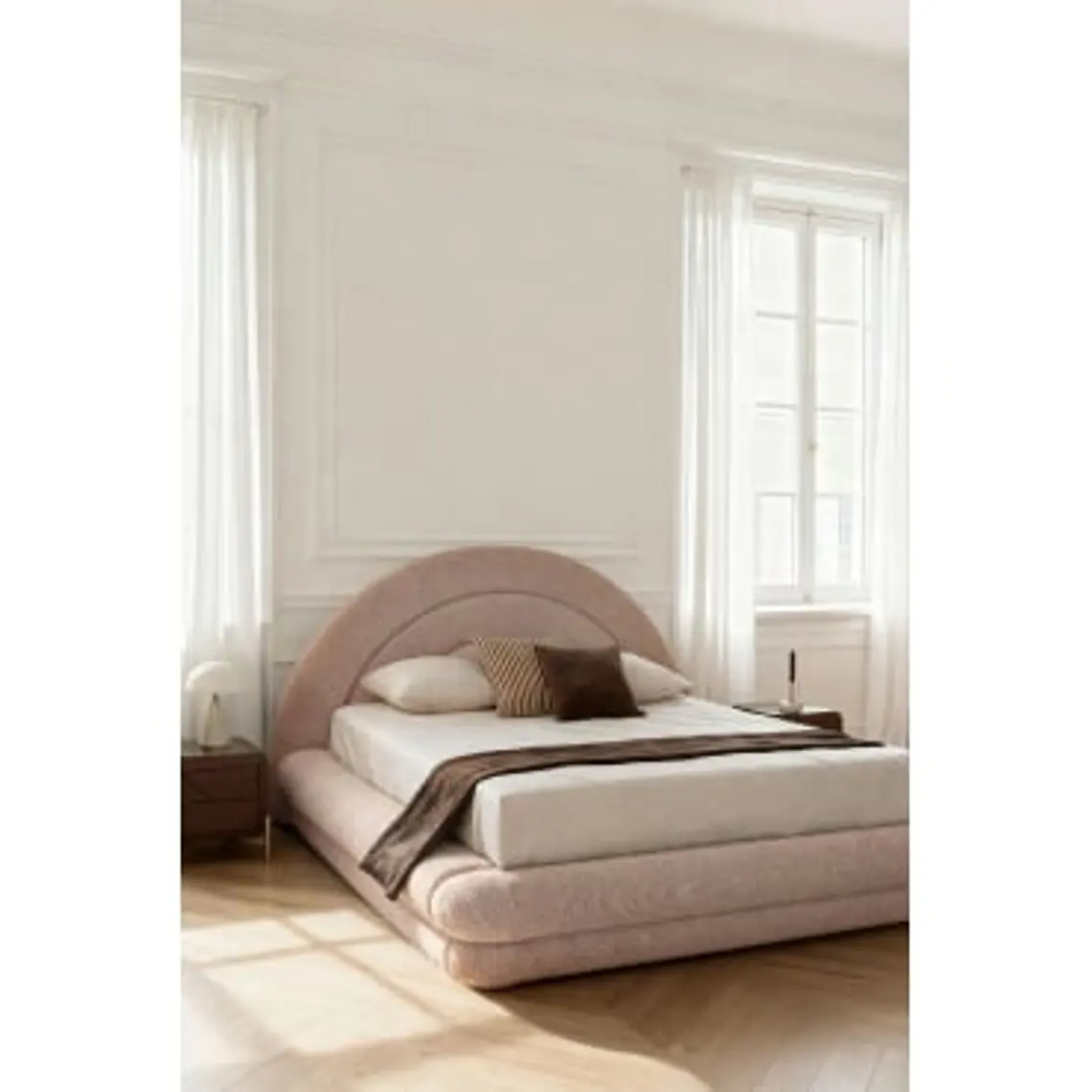 Cama Soria con canapé abatible en bouclé 12