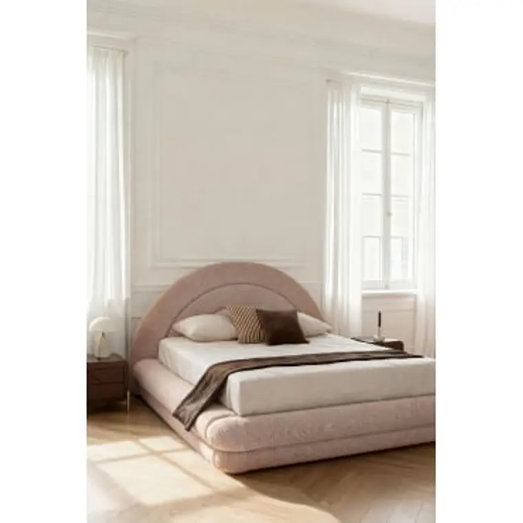 Cama Soria con canapé abatible en bouclé 12