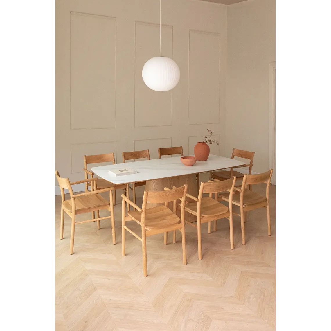 Conjunto de comedor Daeara en cerámica 1