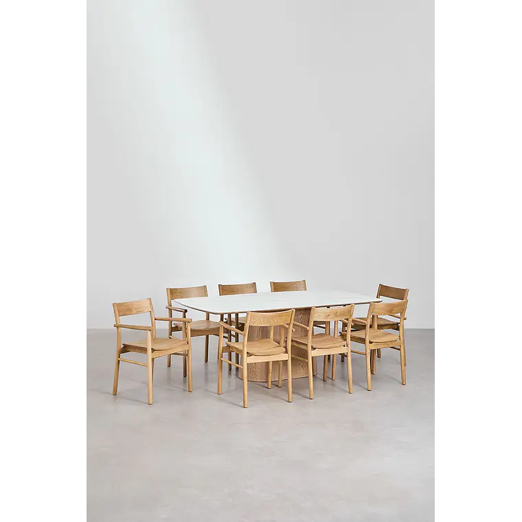 Conjunto de comedor Daeara en cerámica 2
