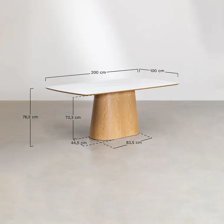 Conjunto de comedor Daeara en cerámica 11