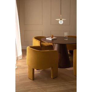 Conjunto de comedor Orelena en terciopelo