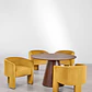 Conjunto de comedor Orelena en terciopelo - Miniatura 2