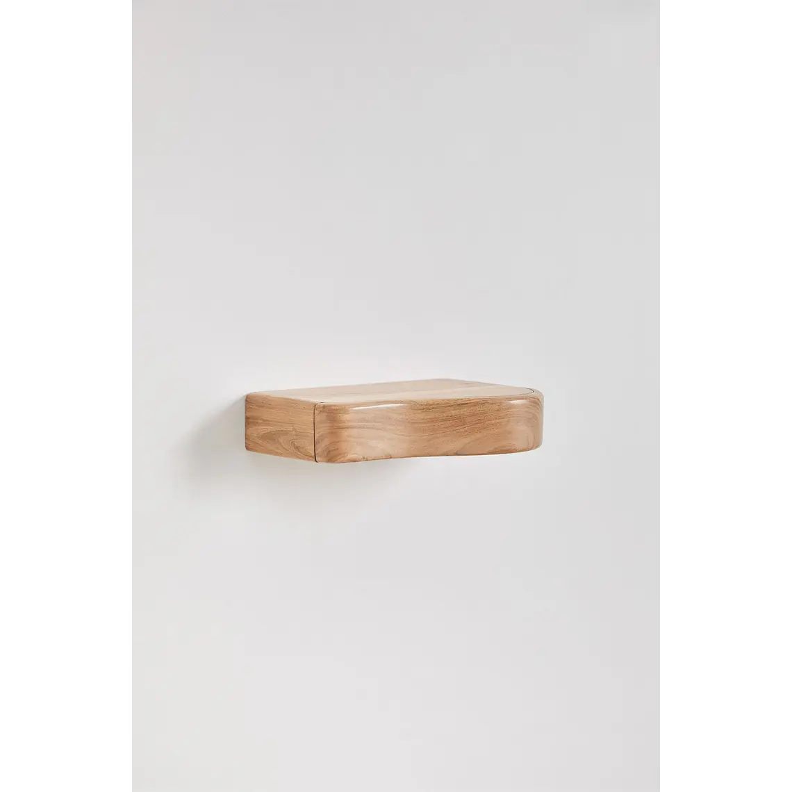 Estante de pared con almacenaje en madera de acacia 3