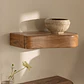 Estante de pared con almacenaje en madera de acacia - Miniatura 11