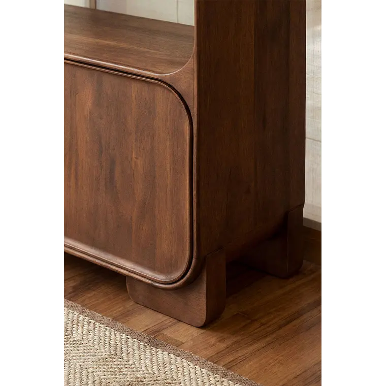 Estantería 190 cm en madera de mango y piedra natural 2