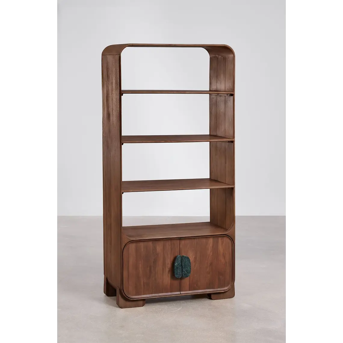 Estantería 190 cm en madera de mango y piedra natural 3