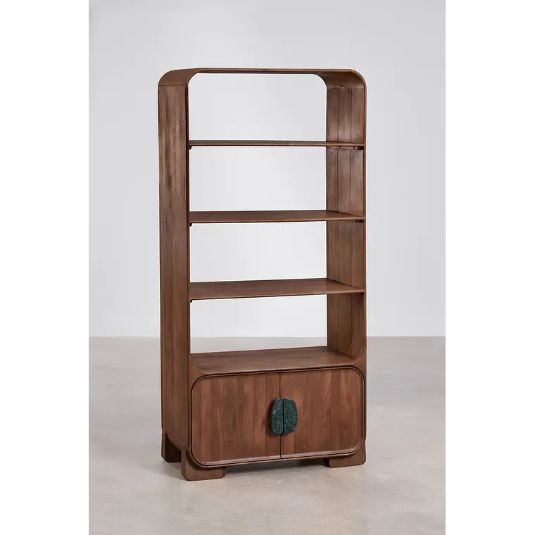 Estantería 190 cm en madera de mango y piedra natural 3