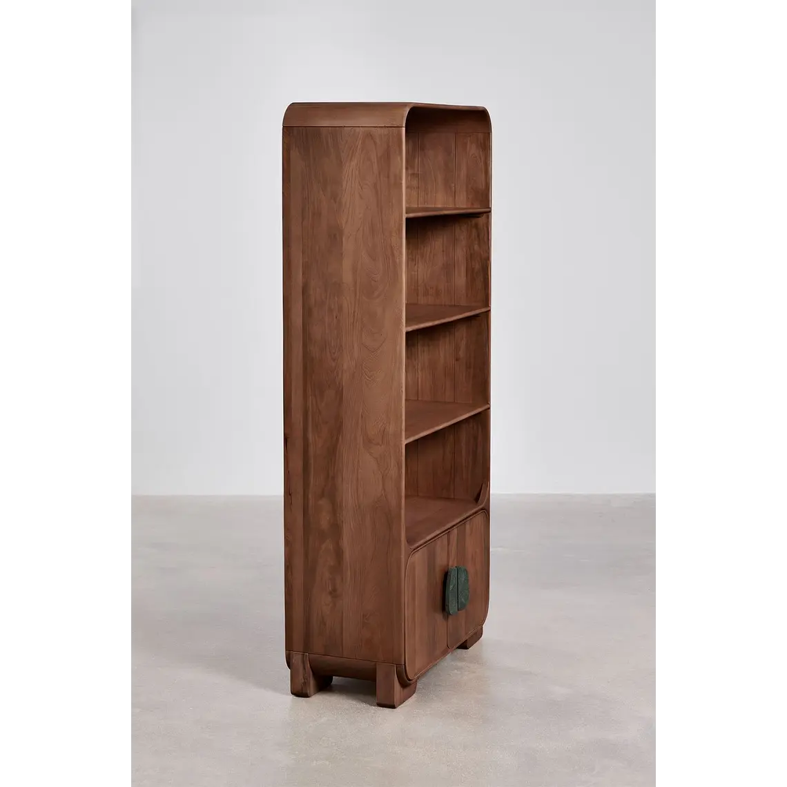 Estantería 190 cm en madera de mango y piedra natural 4