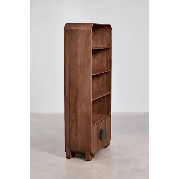 Estantería 190 cm en madera de mango y piedra natural 4