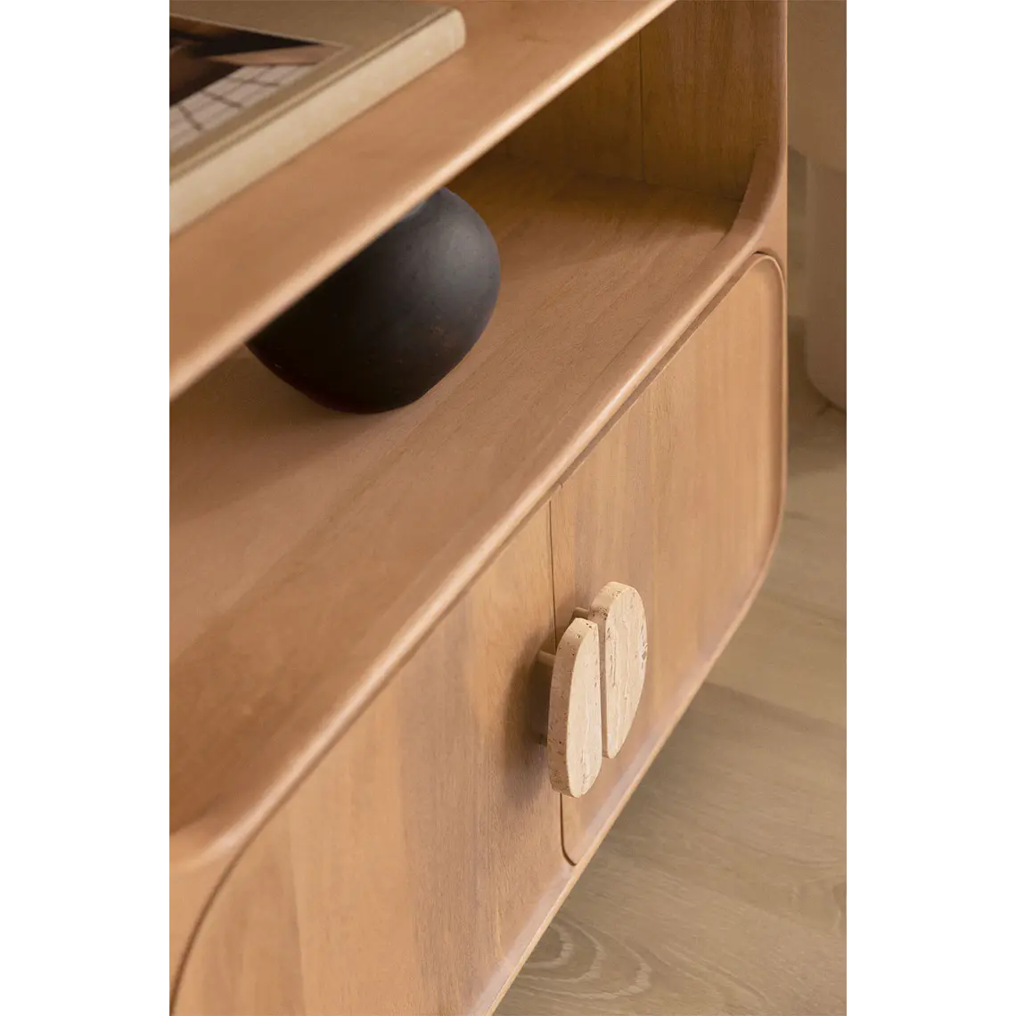 Alaro · Estantería en acabado madera de 90 cm 5