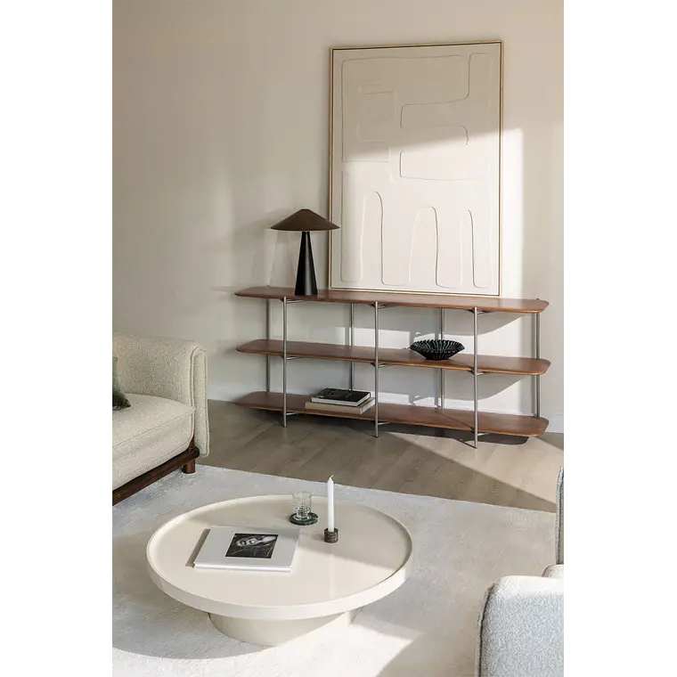 Estantería en madera de mango y acero inoxidable 1