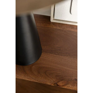 Estantería en madera de mango y acero inoxidable
