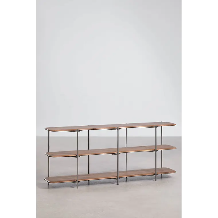 Estantería en madera de mango y acero inoxidable 3