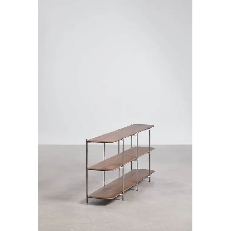 Estantería en madera de mango y acero inoxidable 4