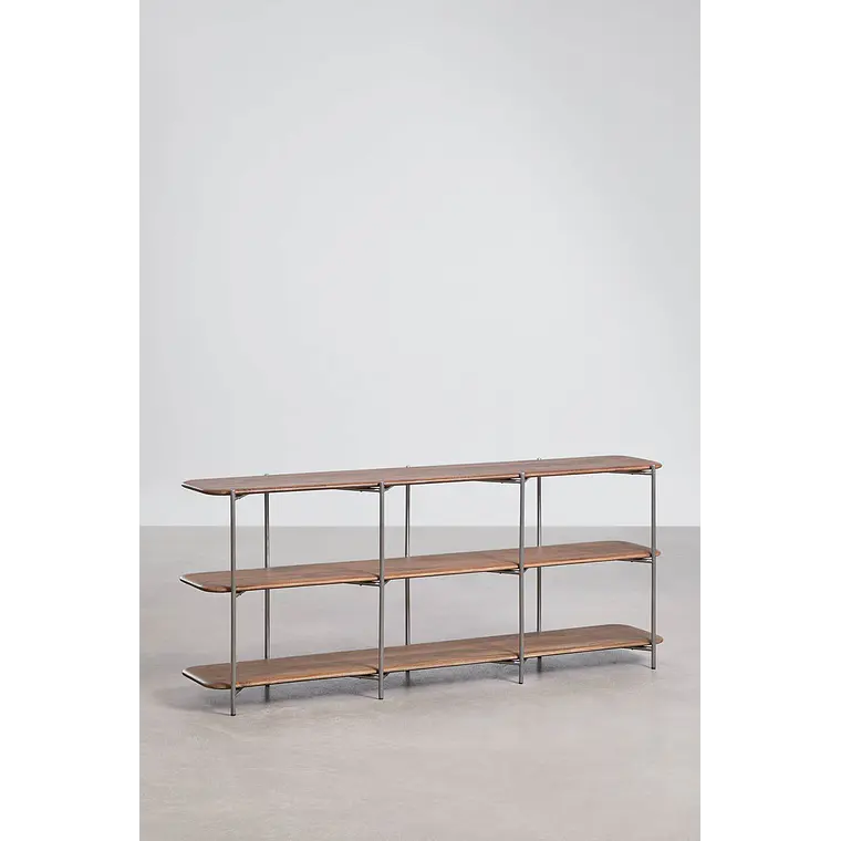 Estantería en madera de mango y acero inoxidable 5