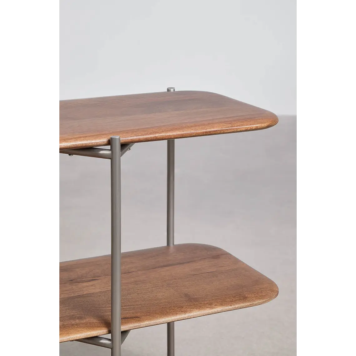 Estantería en madera de mango y acero inoxidable 6