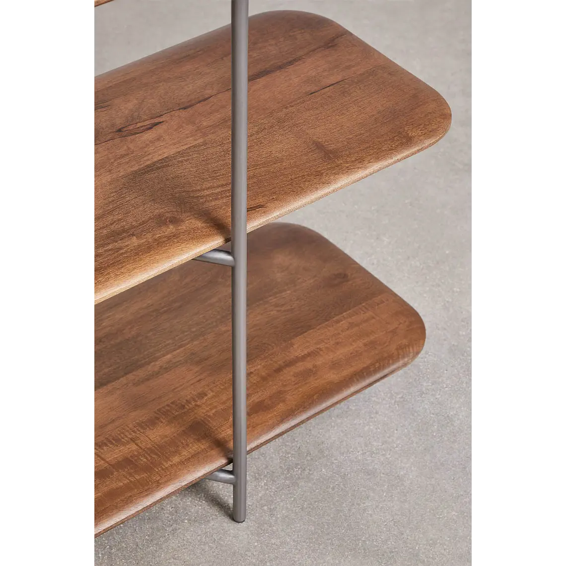 Estantería en madera de mango y acero inoxidable 7