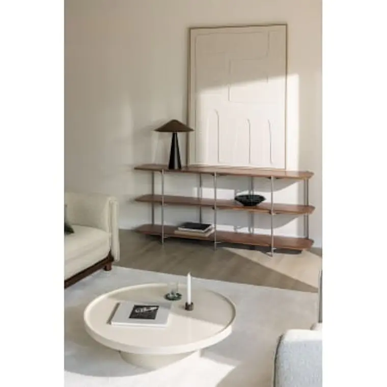 Estantería en madera de mango y acero inoxidable 10