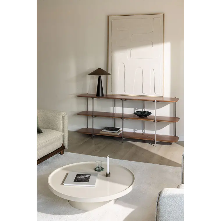 Estantería en madera de mango y acero inoxidable 11
