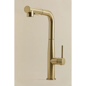 Grifo de cocina de exterior con caño alto extraíble en acero inoxidable Garina
