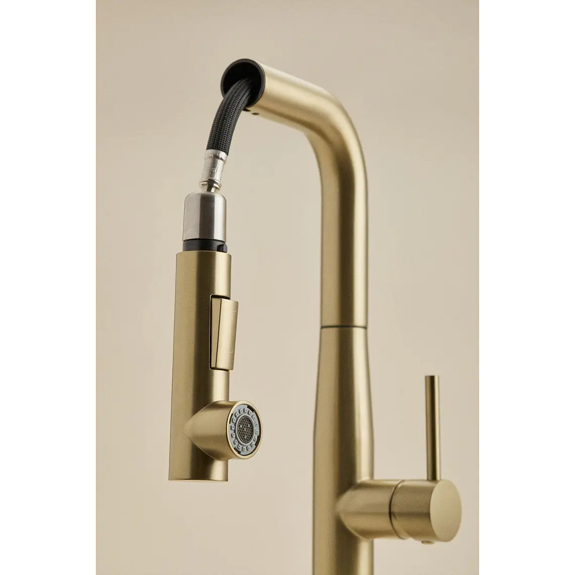 Grifo de cocina de exterior con caño alto extraíble en acero inoxidable Garina 4