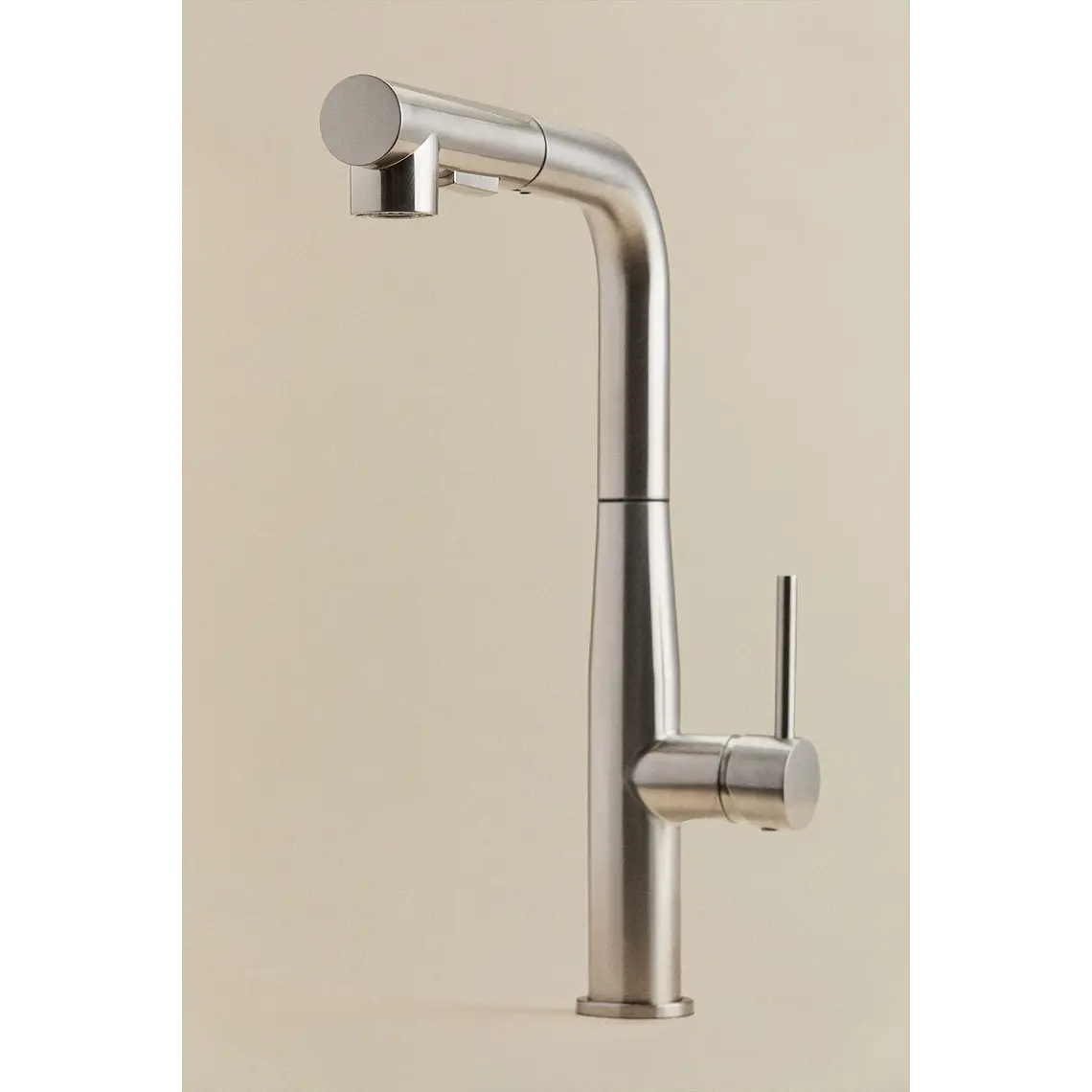 Grifo de cocina de exterior con caño alto extraíble en acero inoxidable Garina 11