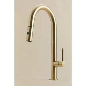 Grifo de cocina de exterior con caño alto extraíble en acero inoxidable Gavina