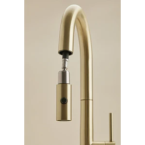 Grifo de cocina de exterior con caño alto extraíble en acero inoxidable Gavina