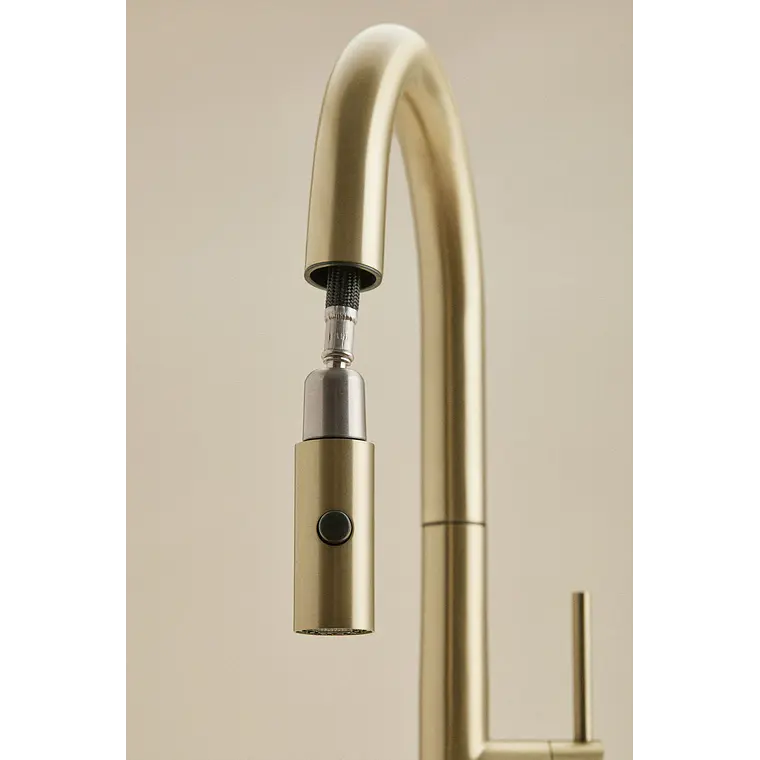 Grifo de cocina de exterior con caño alto extraíble en acero inoxidable Gavina 2