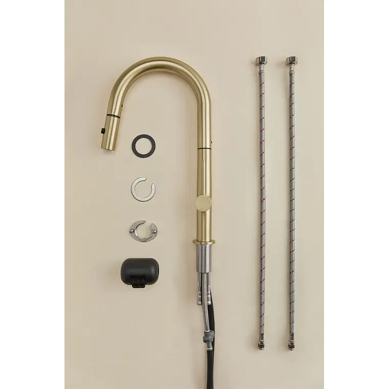 Grifo de cocina de exterior con caño alto extraíble en acero inoxidable Gavina 6