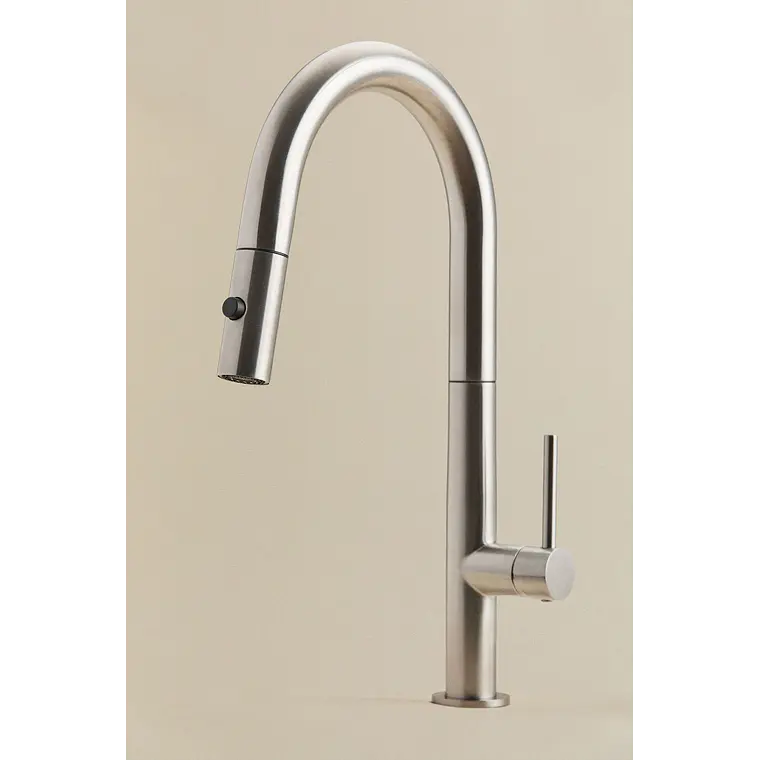 Grifo de cocina de exterior con caño alto extraíble en acero inoxidable Gavina 9