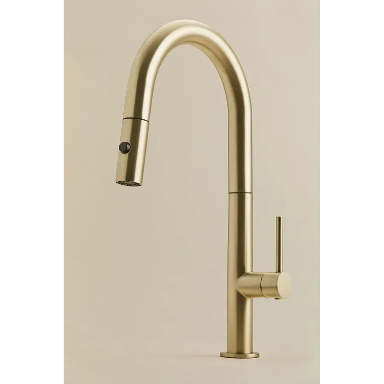 Grifo de cocina de exterior con caño alto extraíble en acero inoxidable Gavina 10