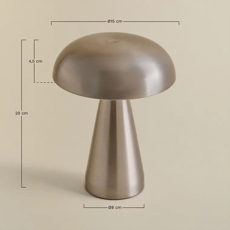 Lámpara de mesa ↑20 cm LED inalámbrica en hierro 7