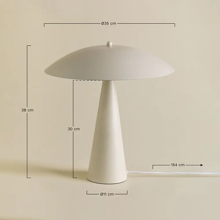 Lámpara de mesa en hierro 9