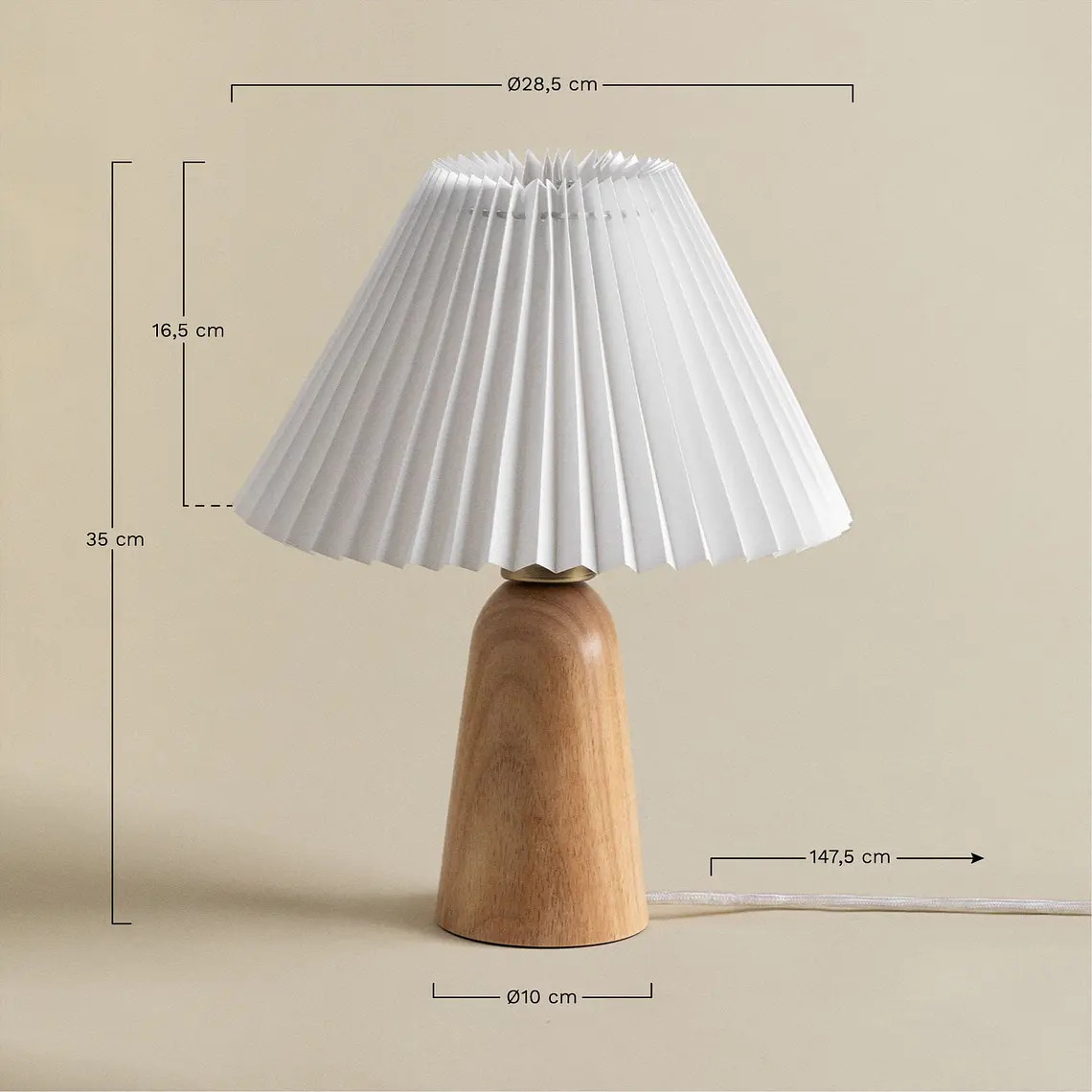 Lámpara de mesa en madera 9